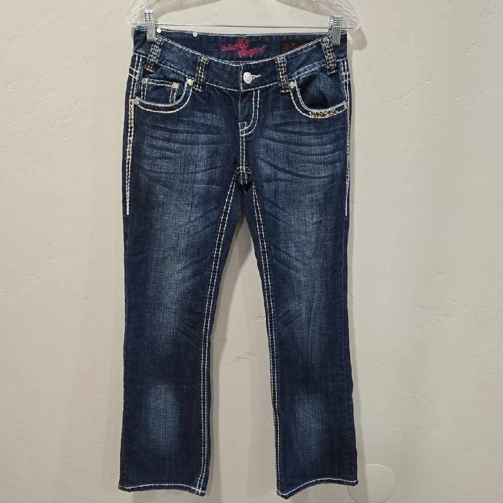 Rock & Roll Cowgirl Blue Ankle Cropped Jeans